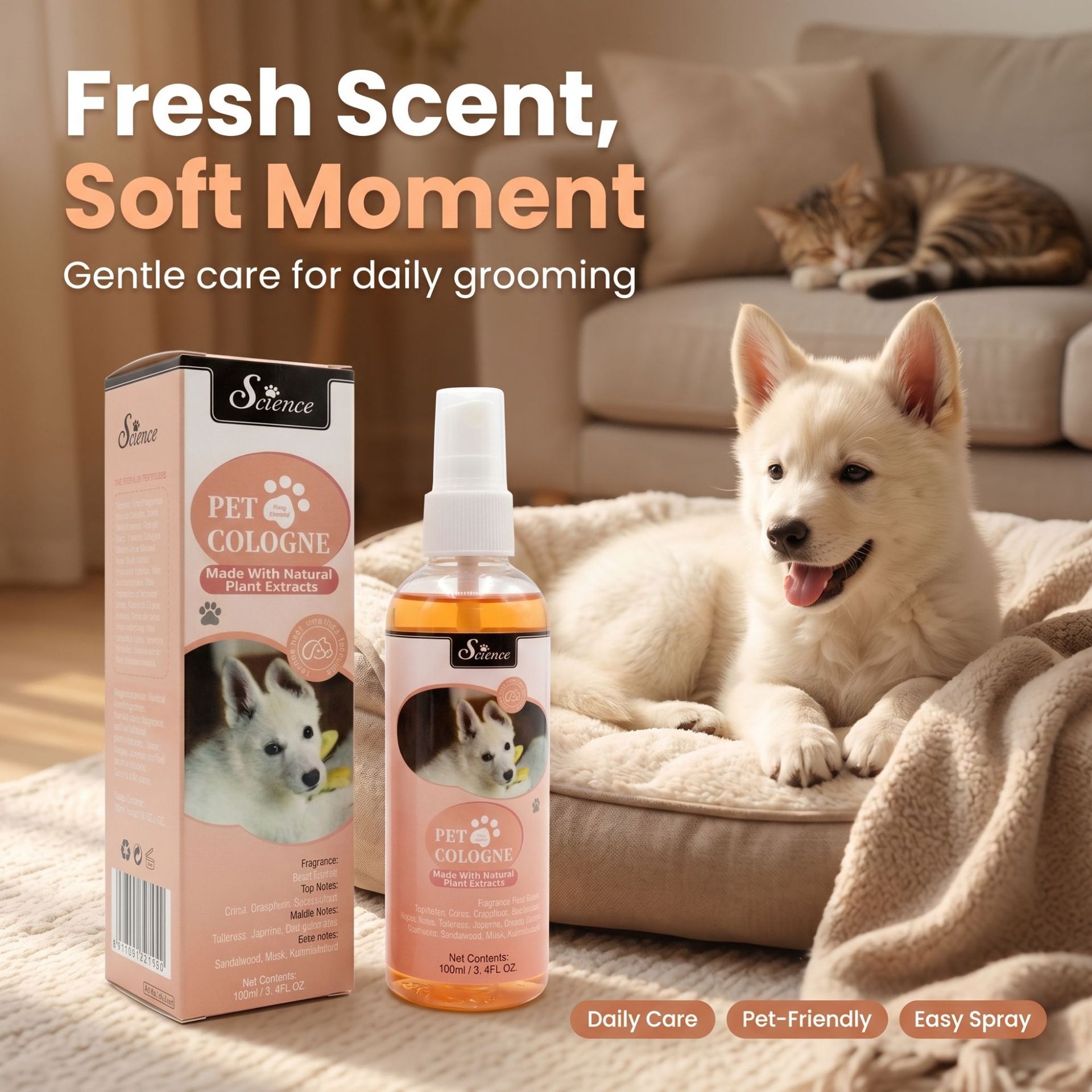 Pet Cologne Spray - SES100ml Pet Cologne Spray dla psów