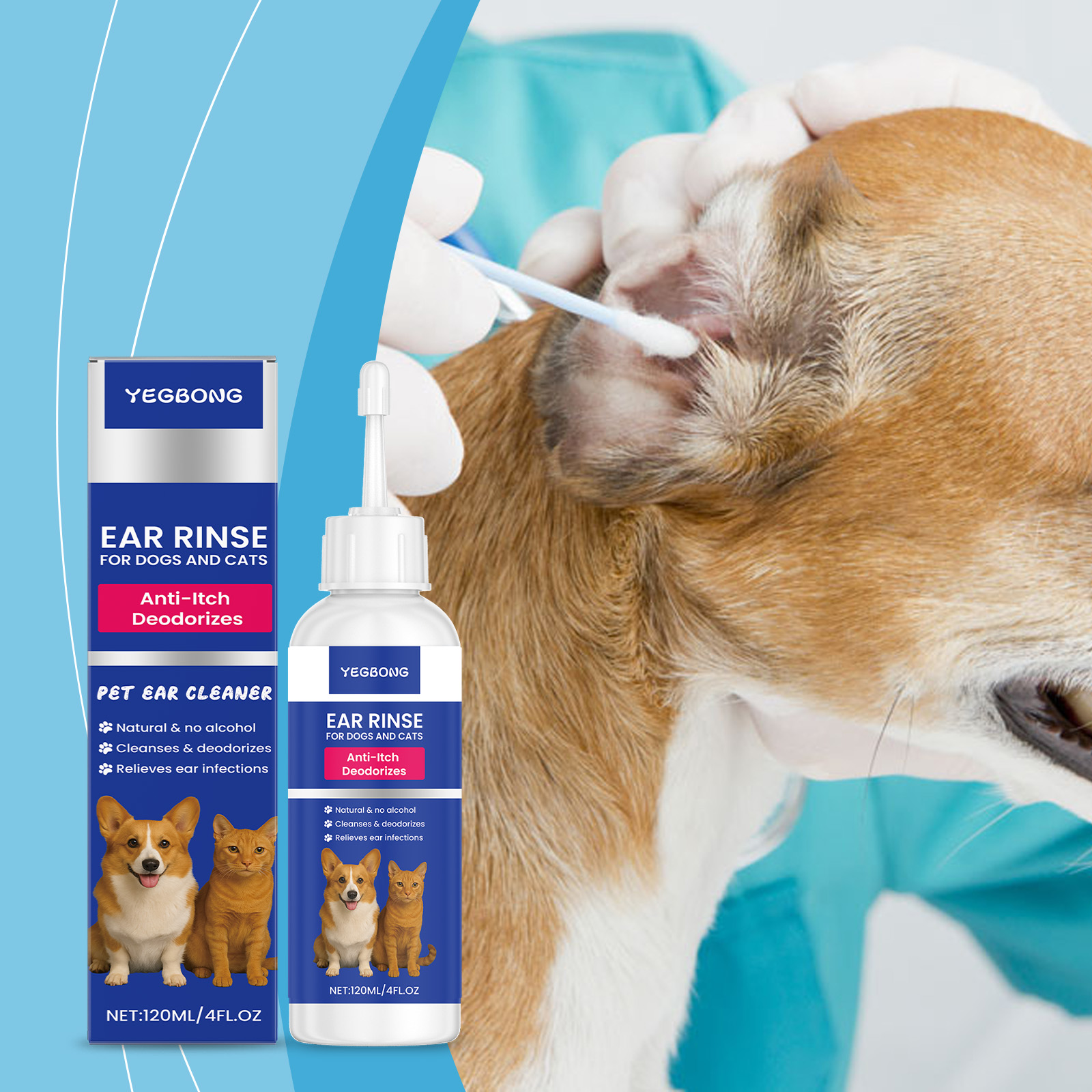 Pet Ear Cleaner - Preparat do czyszczenia uszu dla psów