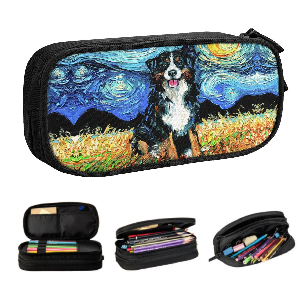 Pet X Supplies & Tack Grooming - Personalizowane piórniki z motywem Gwieździstej Nocy