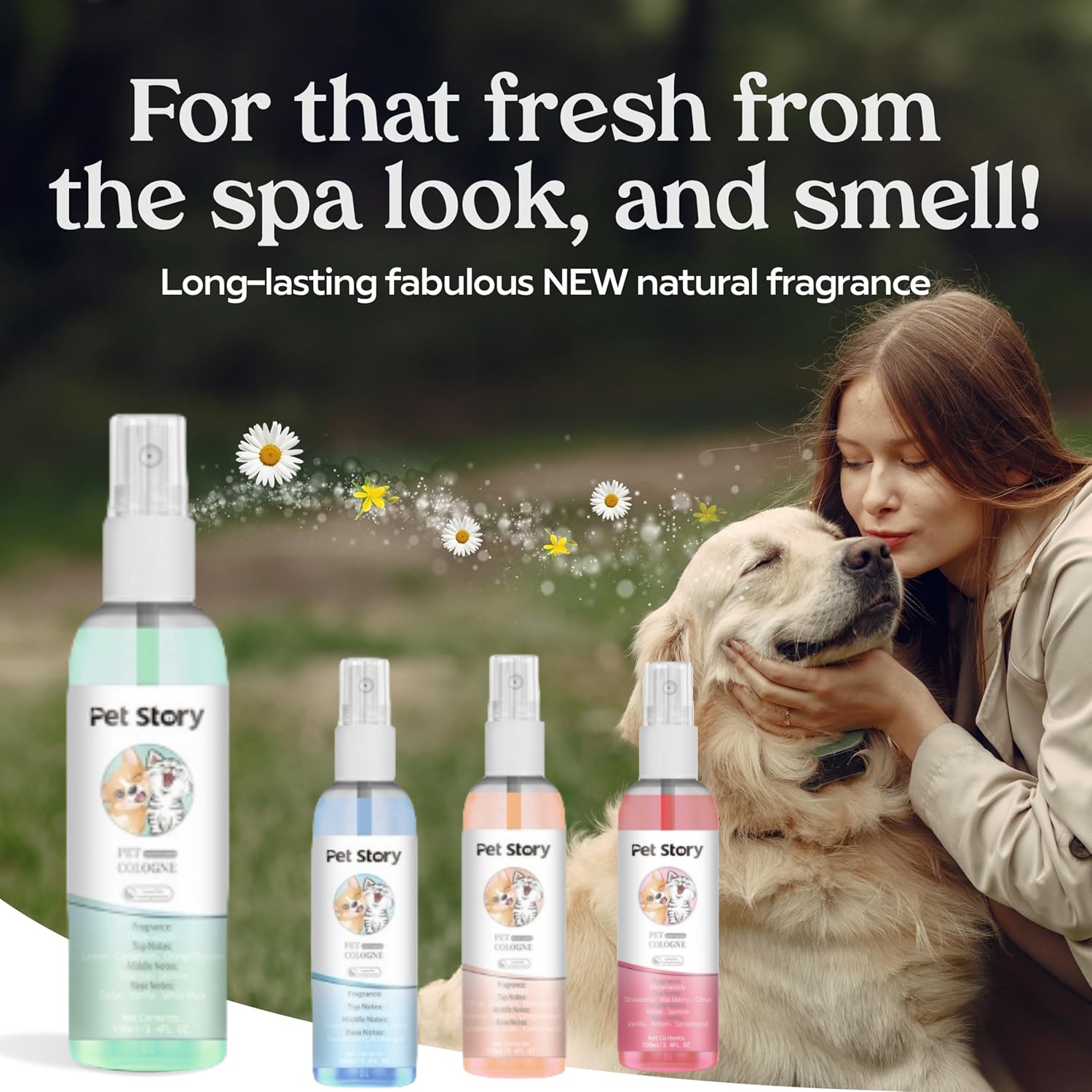 Pet Cologne Spray - Spray do pielęgnacji psów premium, dezodorant