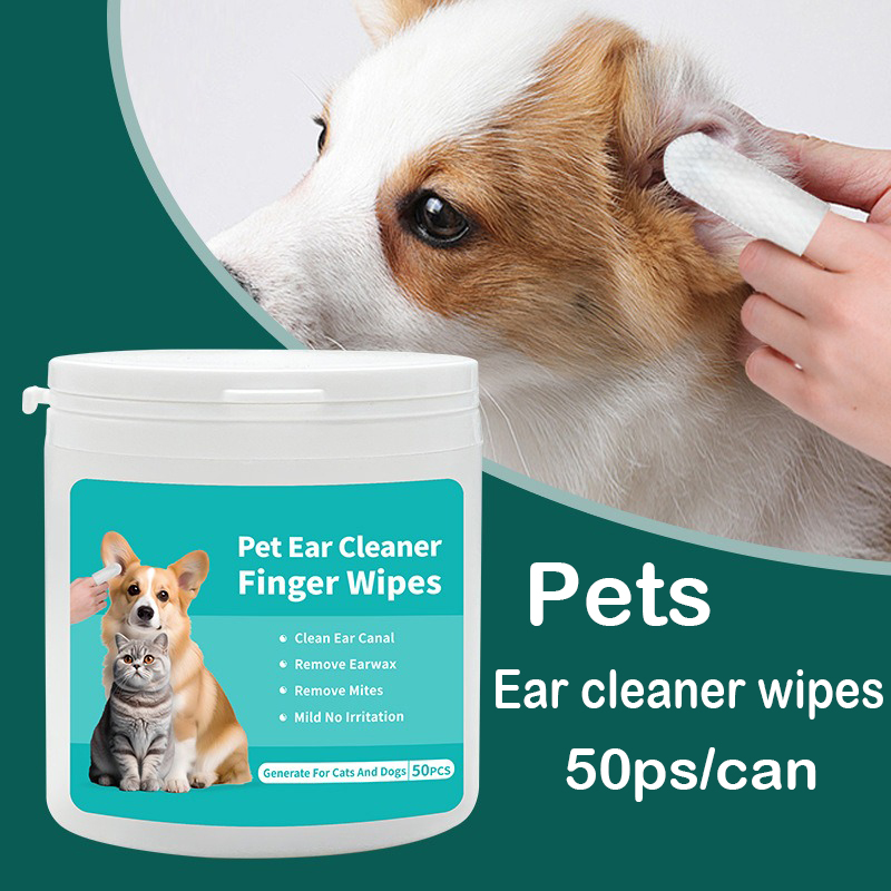 Pet Ear Cleaner - Produkty do czyszczenia zwierząt Chusteczki do