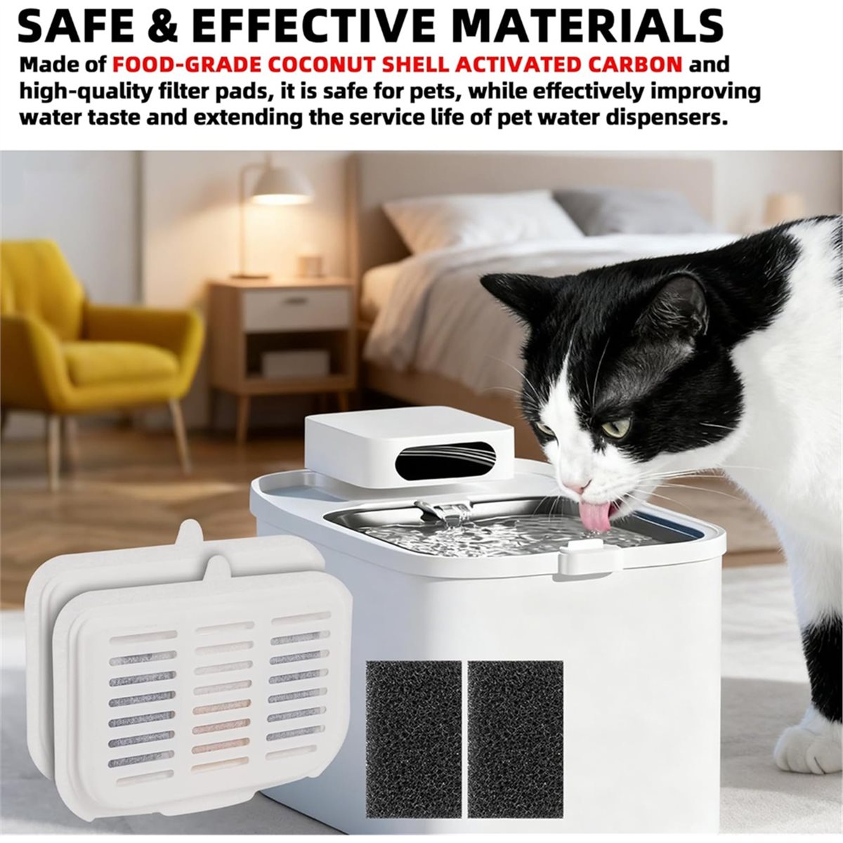 (A02R) Zestaw 15 sztuk filtrów – Pet Water Fountain recenzja i cena